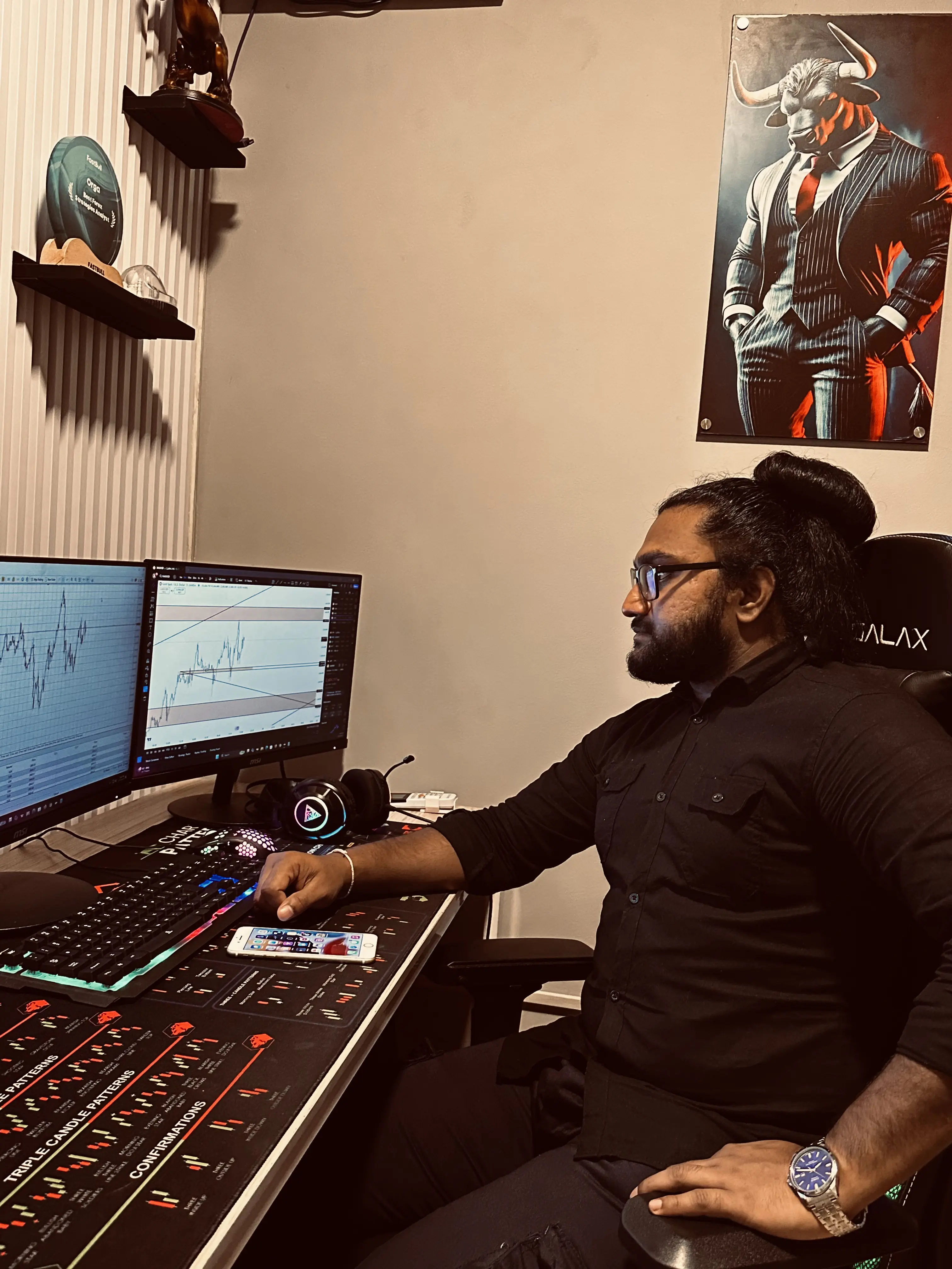 FX Orga traders monitoring live forex and crypto markets for trading opportunities